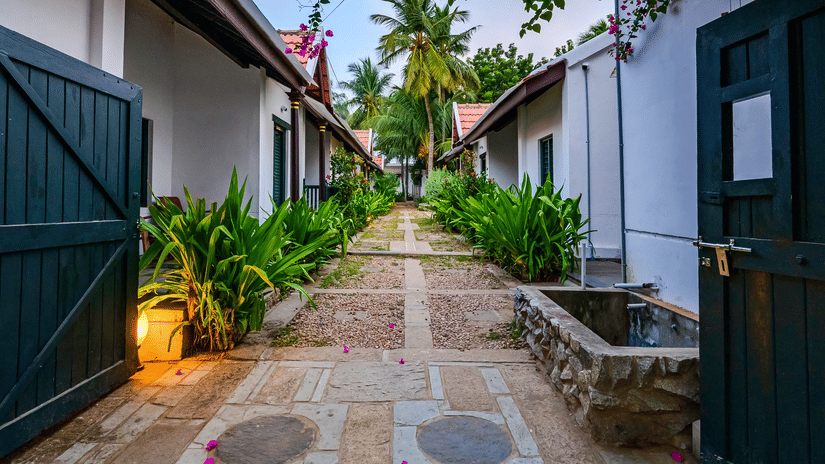 alley view at Neemrana coconut alley