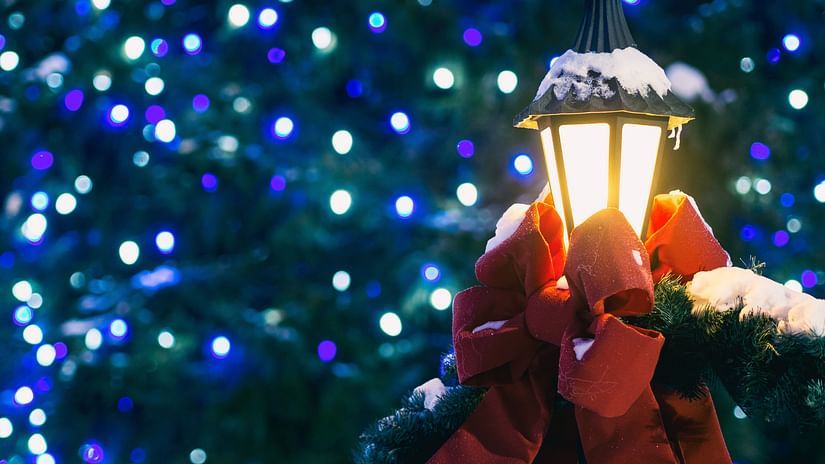 Lights slowing during Christmas in Shimla