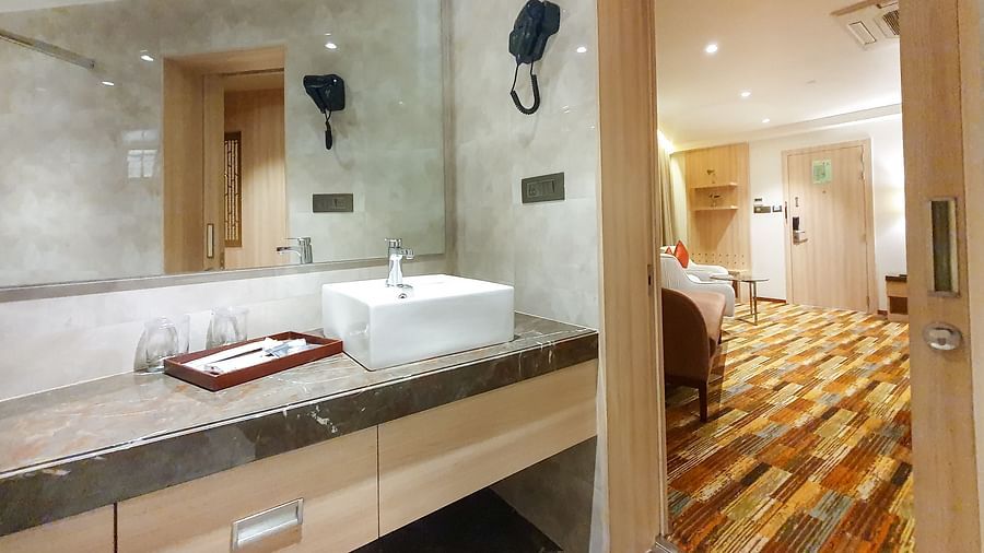 bathroom of Premier Room in Lonavala at The Orchid Lonavala 91