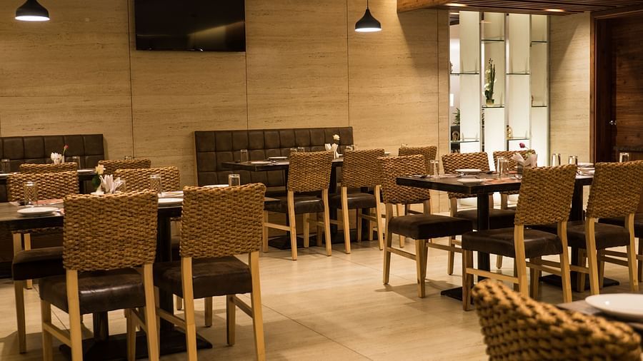 interiors of a restaurant at Cholaa Dynasty, Kumbakonam