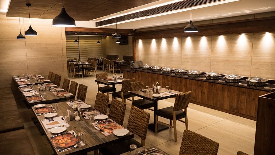 interiors of a restaurant at Cholaa Dynasty, Kumbakonam