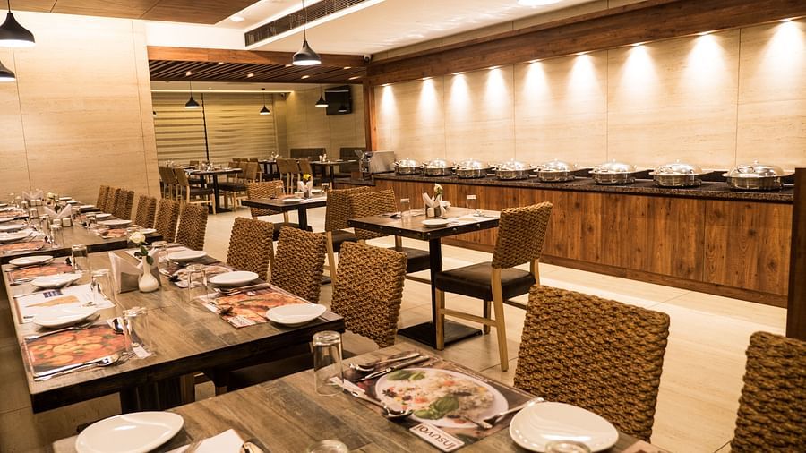 interiors of a restaurant at Cholaa Dynasty, Kumbakonam