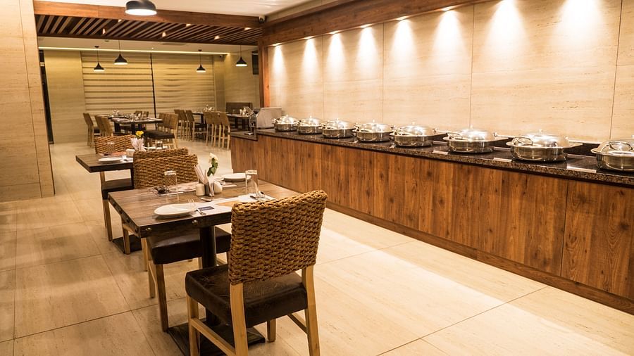 interiors of a restaurant at Cholaa Dynasty, Kumbakonam