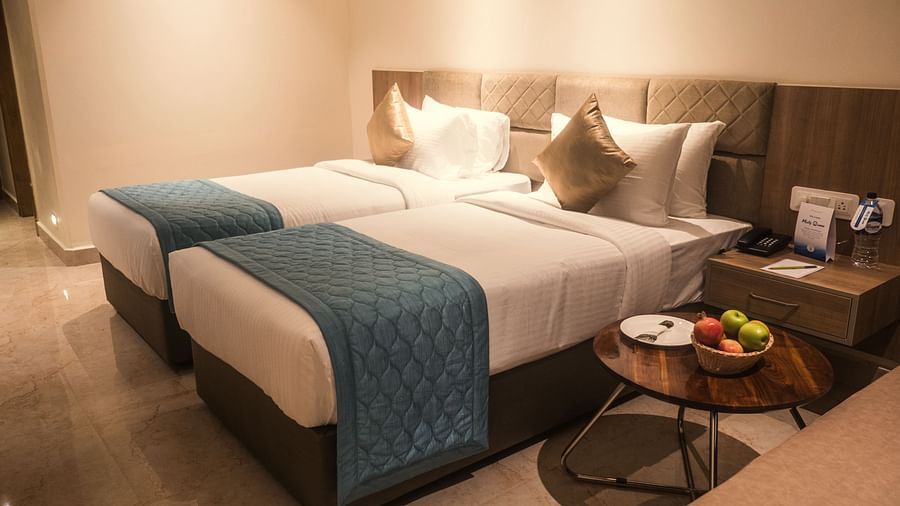 view of  twin beds of Deluxe Twin Room at 