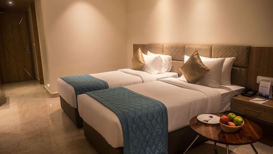 view of  twin beds of Deluxe Twin Room at 