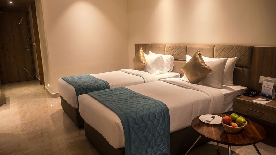 view of  twin beds of Deluxe Twin Room at 