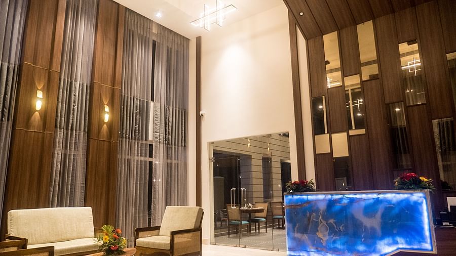 lobby area of 