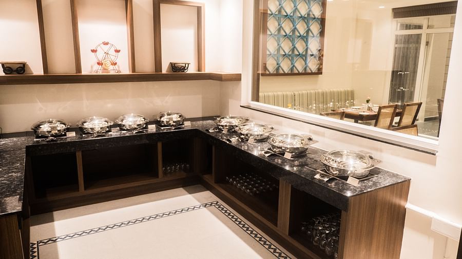 interiors of a kitchen 