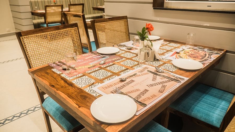 interiors of a restaurant 