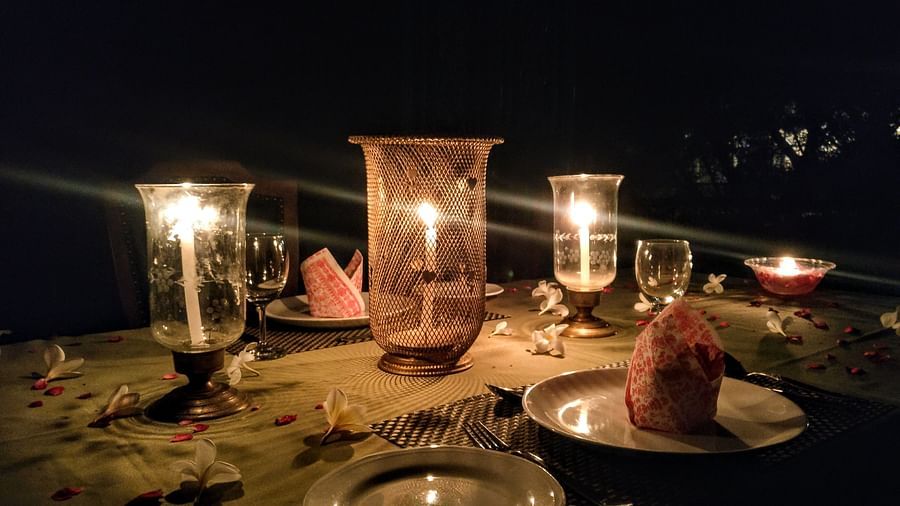Candle Light Dinner Set up - Umaid Palace 7