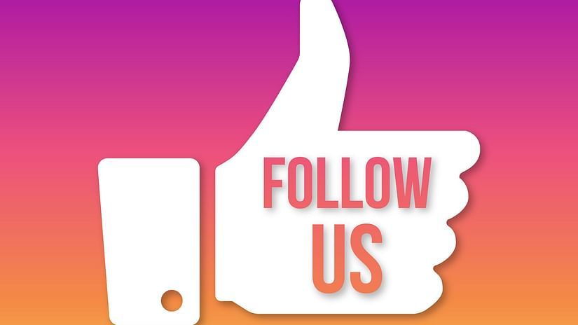 a thumbnail image of a thumbs-up with follow us written on top 