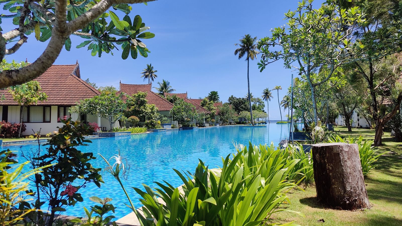 gardens and pool in view- Rhythm Kumarakom
