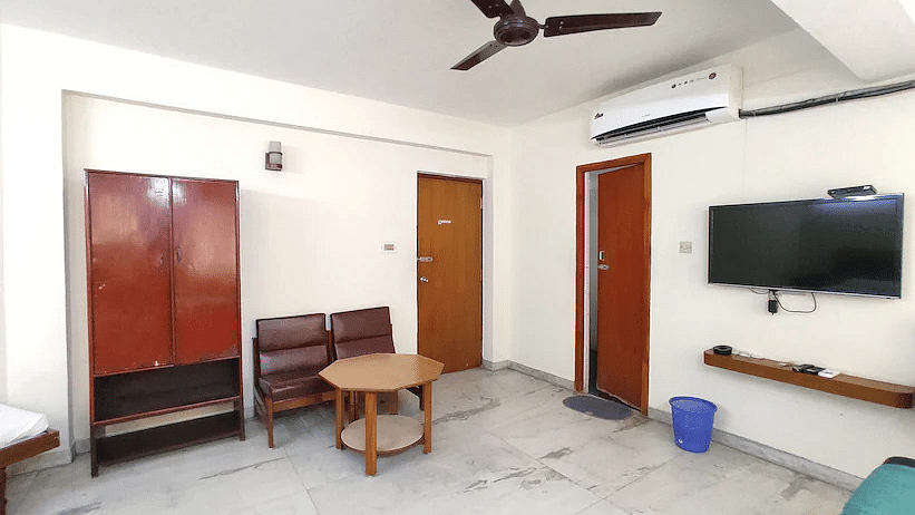 View of the Triple A/C room with basic amenities - Hotel Ram International,  Pondicherry