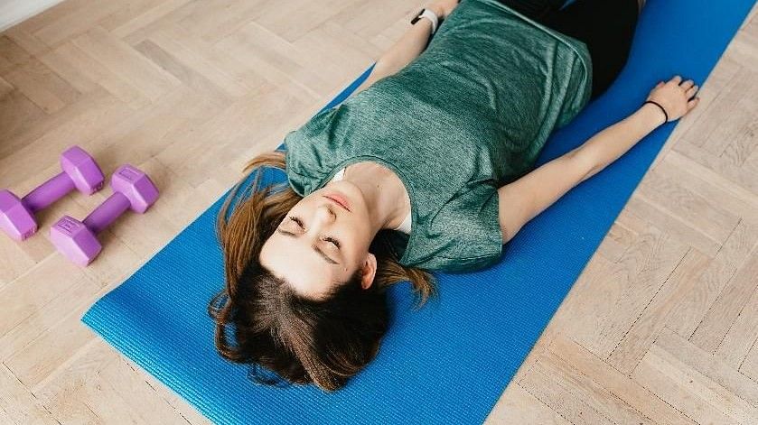 person in a yoga pose