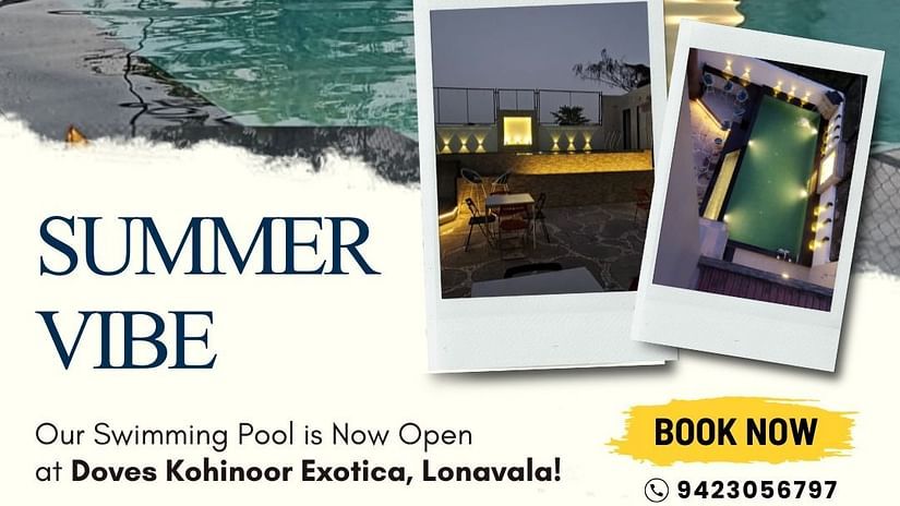 Dive into summer at Doves Kohinoor Exotica, Lonavala! Book your poolside escape today.