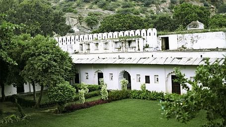 A facade image of Raj Mahal Palace