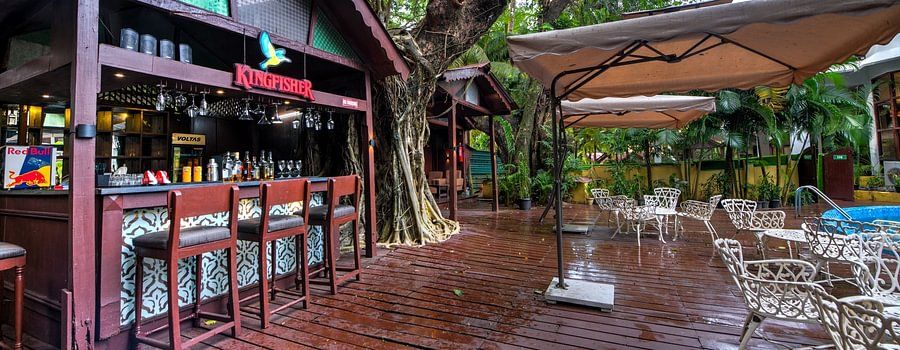 exterior of aqua - our poolside bar in Port Blair