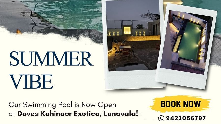 Dive into summer at Doves Kohinoor Exotica, Lonavala! Book your poolside escape today.