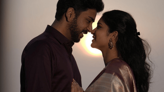 Sunset pre-wedding photoshoot at MGM Beach Resort in ECR Chennai.