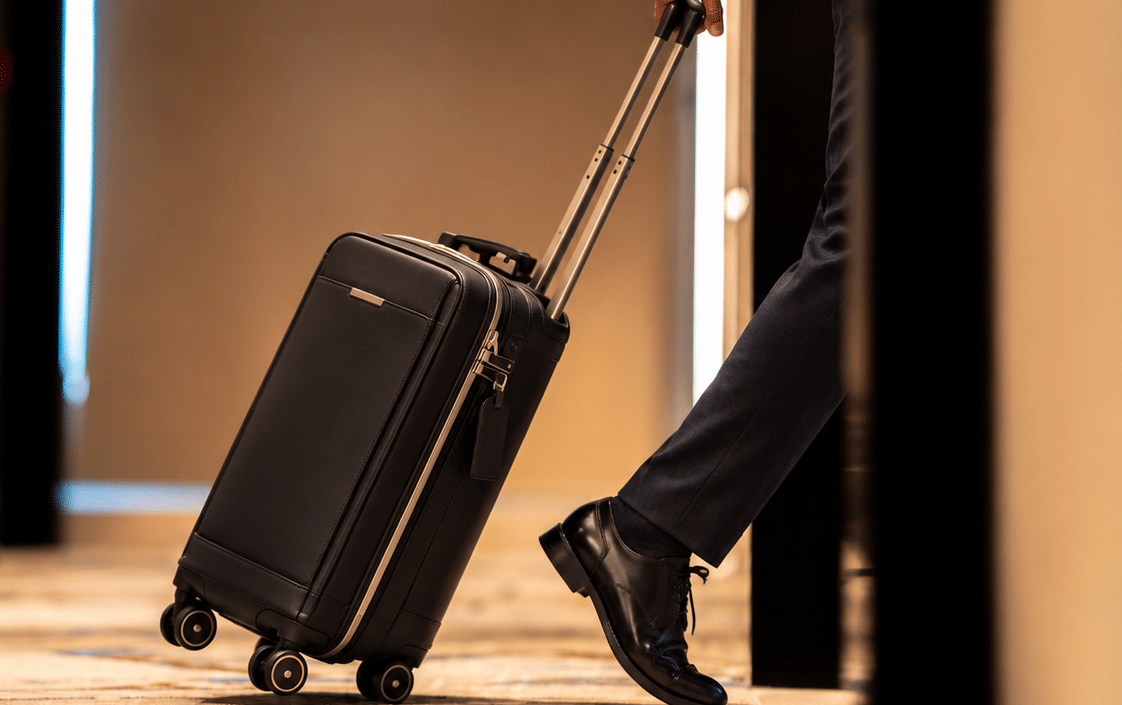Luxury Traveler with Premium Carry-On