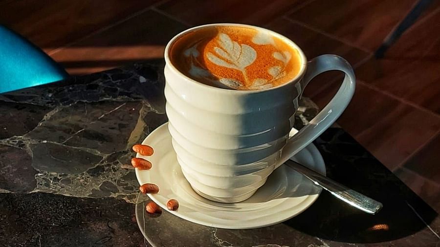 A cup of coffee served at Asiatic Lounge in Kenya