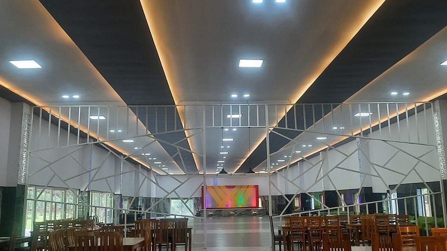zoomed out view of banquet hall