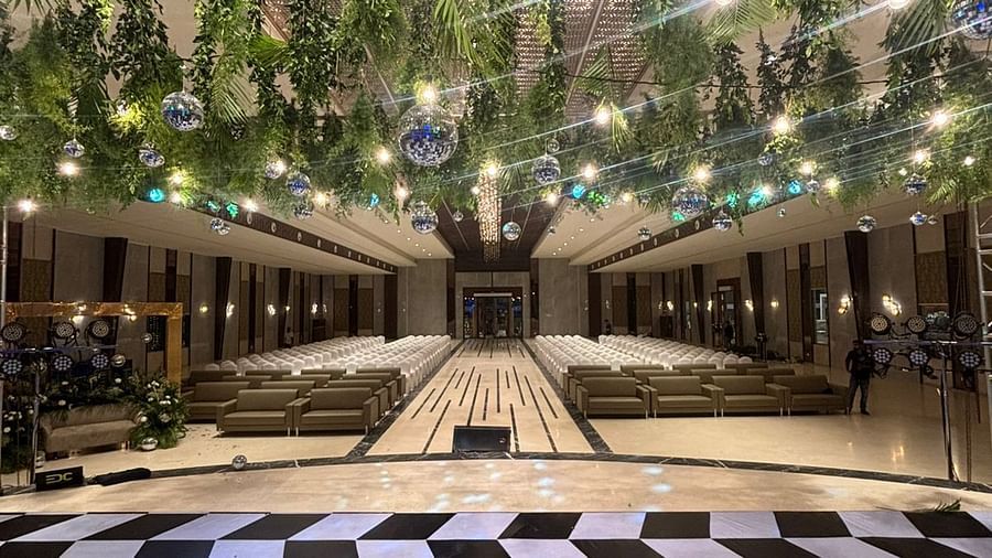 Well-Decorated Banquet Hall with Striking Ceiling Design and Open Space - VRR Astoria Hotel and Conventional Centre