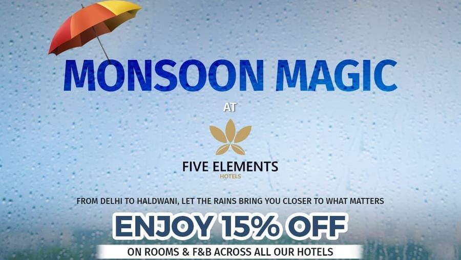 Discover Monsoon Magic at Five Elements Hotels with cozy stays, seasonal delights, and exclusive rainy-day perks.