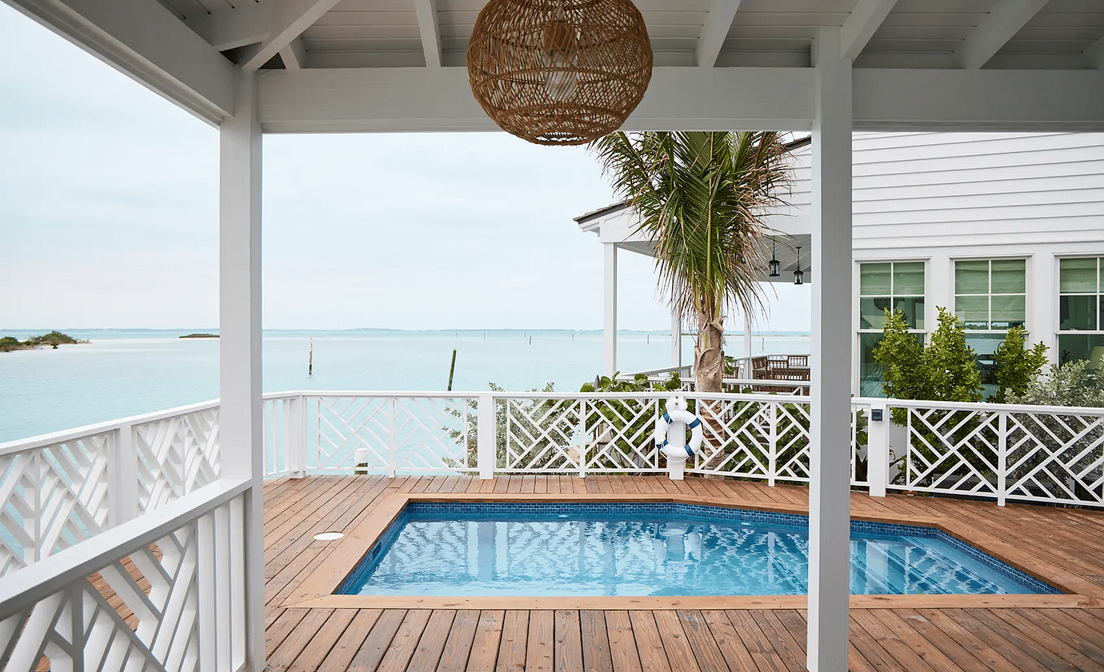 Private deck with a plunge pool and ocean views | Abaco Inn