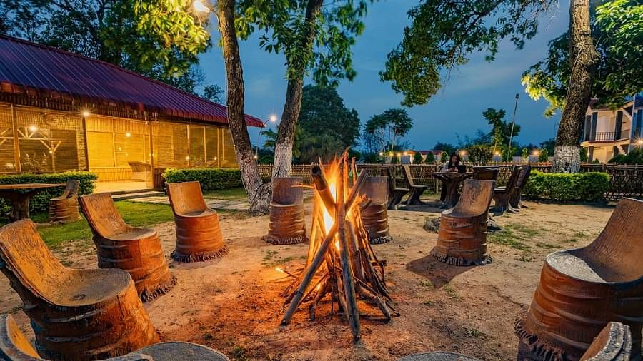 Bonfire at Summit Green Lake Tea Resort & Spa, Kaziranga