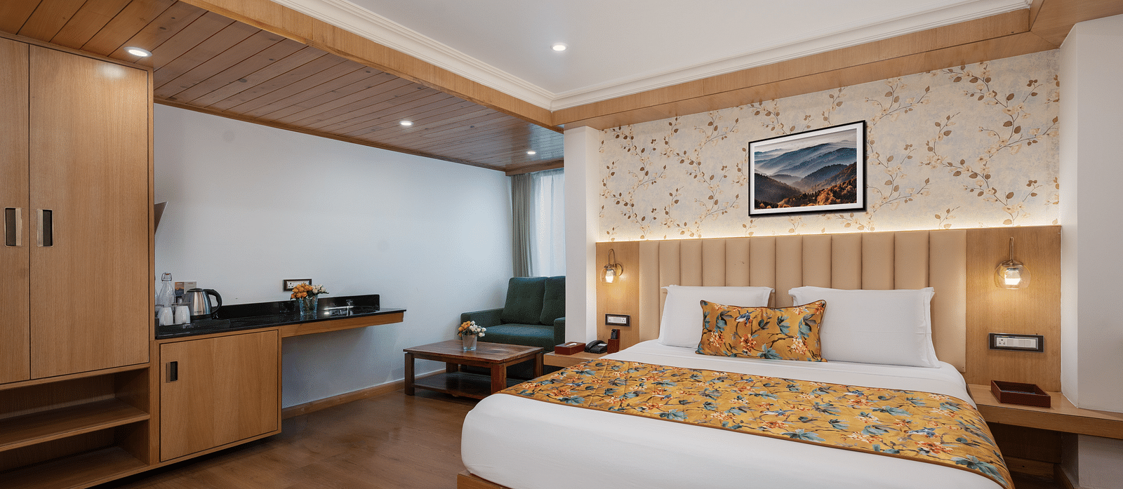Deluxe room with sofa cum bed