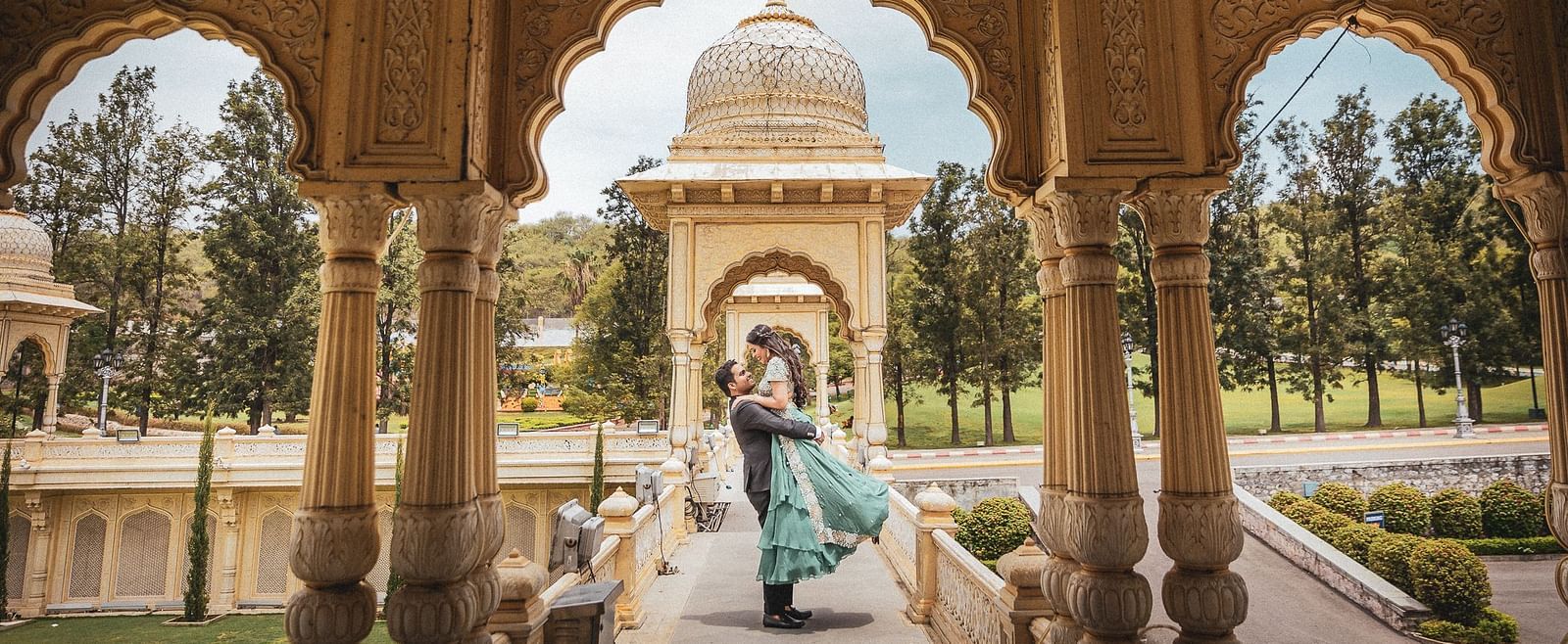 Pre Wedding shoot at Mughal Garden Ramoji Film City