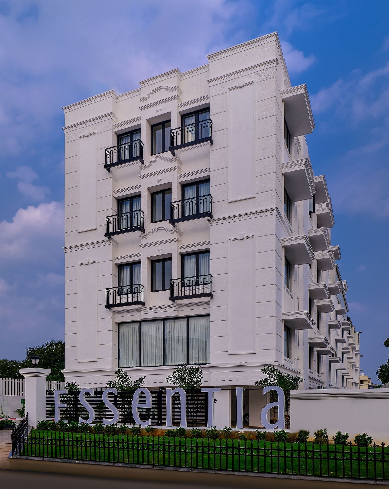 Facade of Essentia Premier Hotel, Chennai during the day