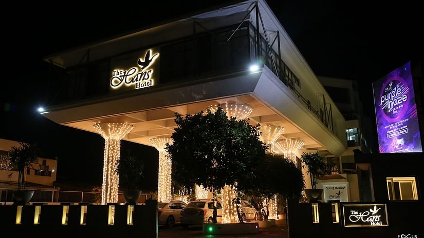 Front View The Hans Hotel Hubli