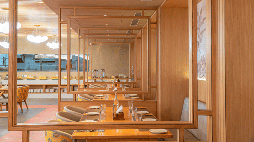 The Grand Imperial Hall 1 at Pride Elite Himmatnagar is a stunning, beautifully lit banquet space.