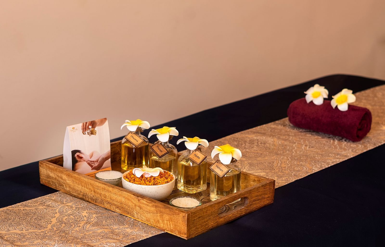Spa essentials placed on the table  - Ganga Lahari, Haridwar