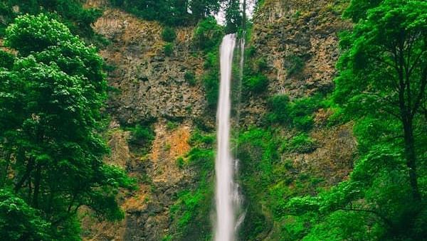 Image of a cascading waterfall and bridge in front | Faraway Cottages, Auli