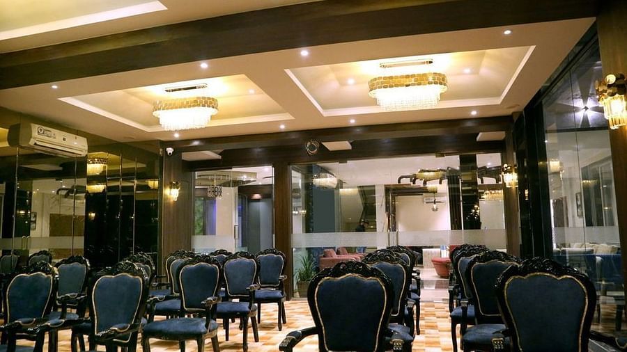 Theatre style seating arrangement at Topaz - the banquet hall at VITS Panchgani