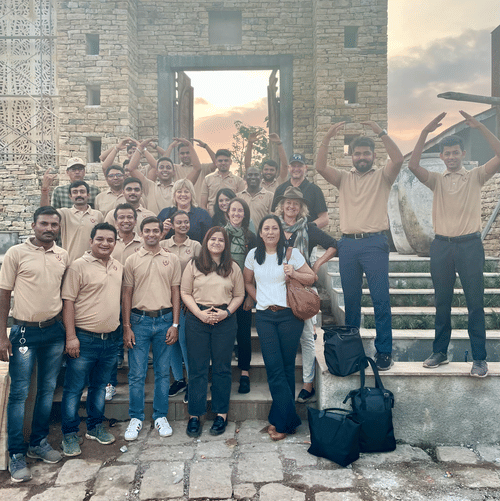 A Group Picture of the Hotel Staff