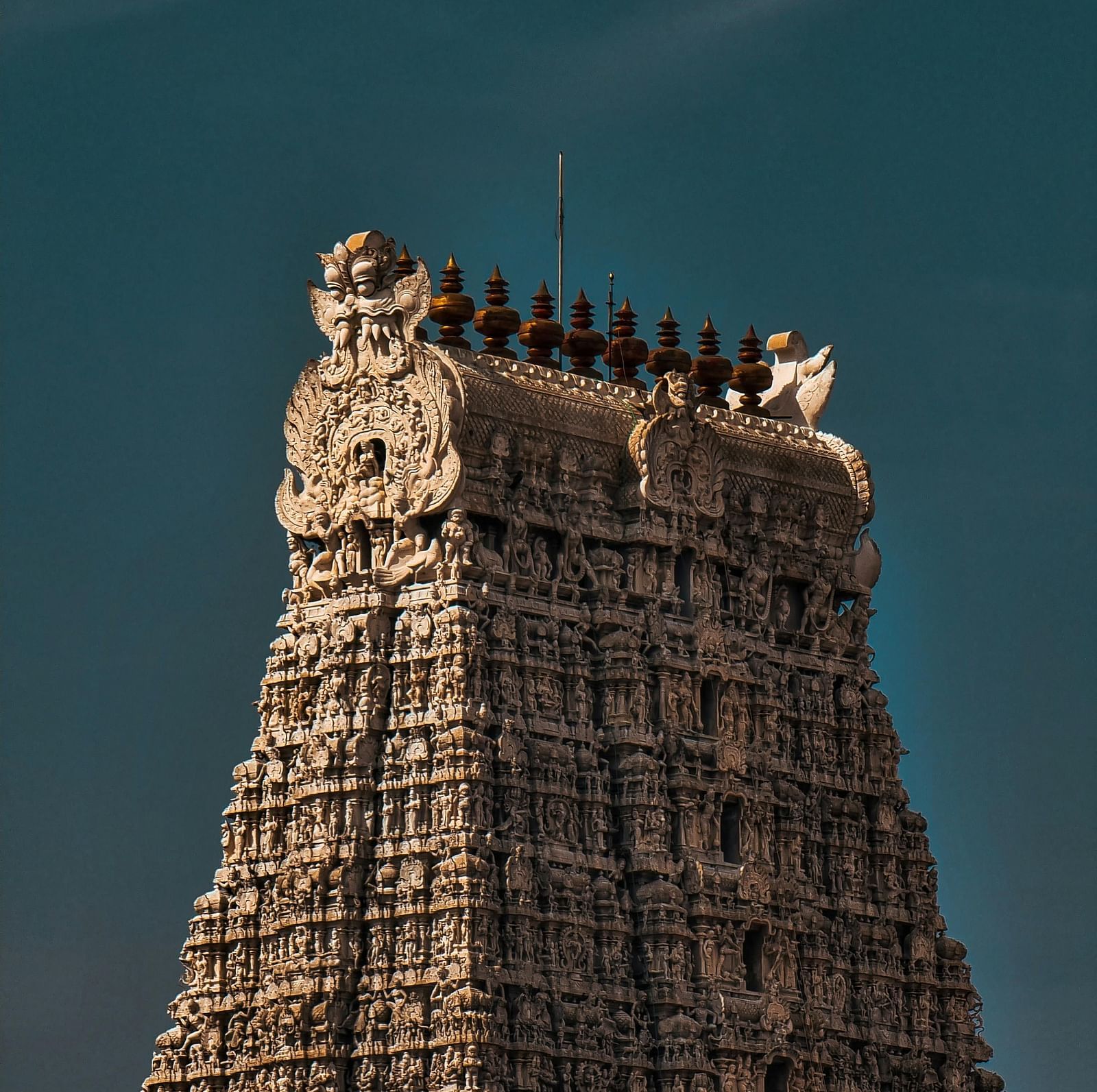 Facade image of a temple. 