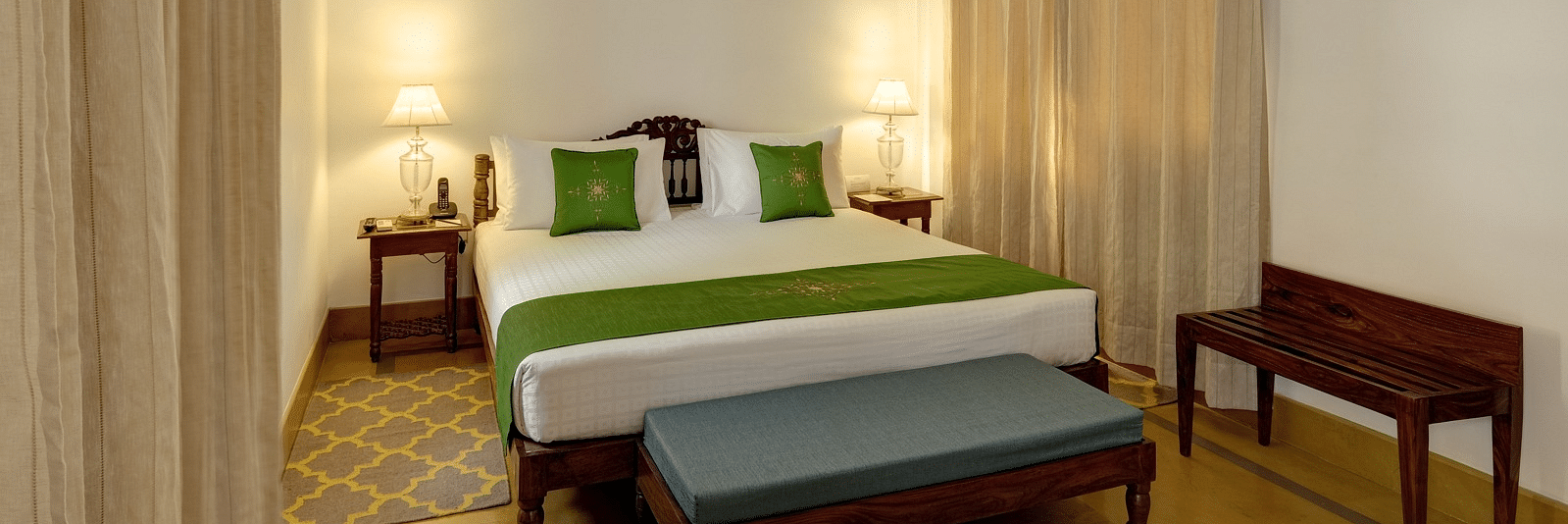 Awadh Room with a double bed at Saraca Hotel, Lucknow