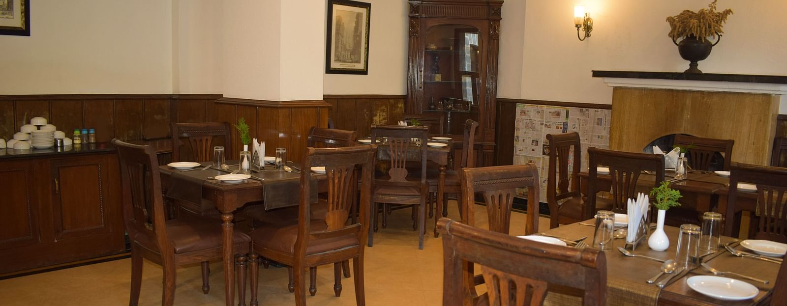 Image of the Dining area featuring the tables and chairs arranged for dining