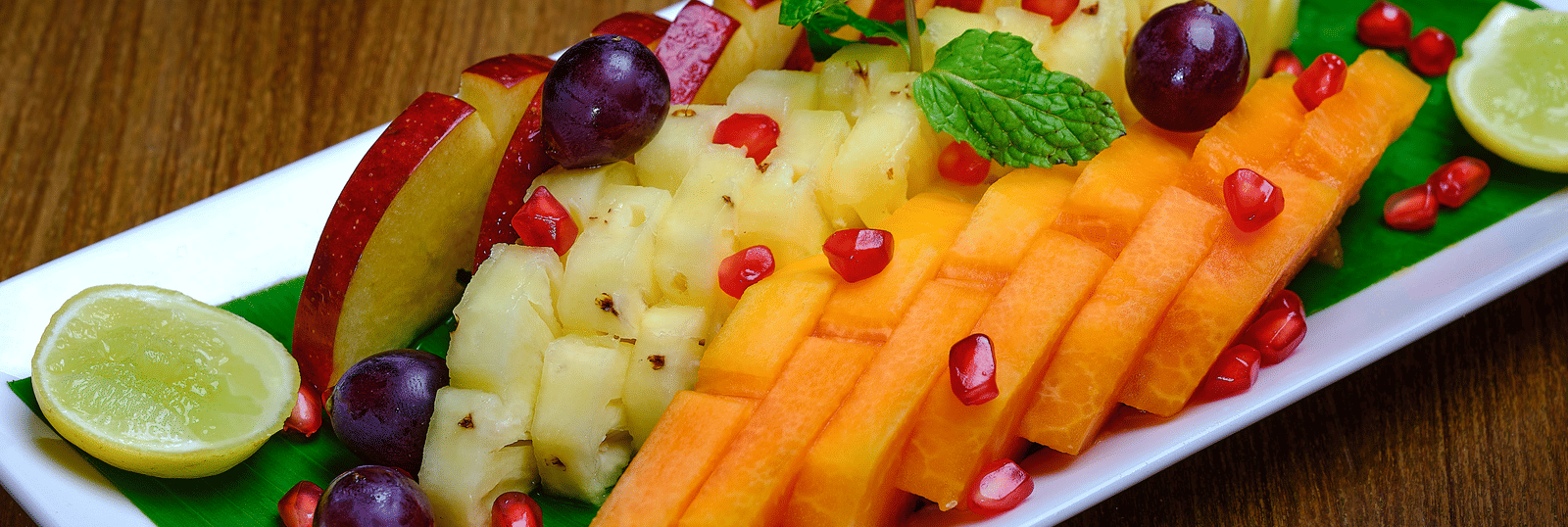 A fruit platter served at Essentia Premier Hotel, Chennai