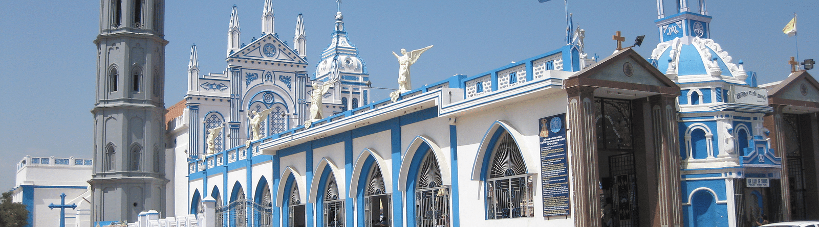Exterior image of Our lady of snows basilica at Tuticorin 
