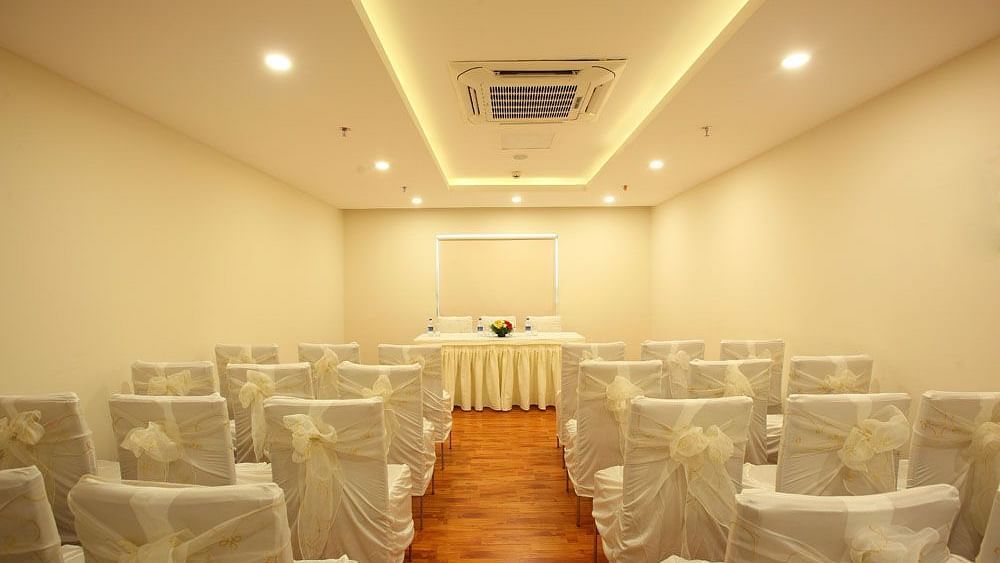 Theatre style seating inside the Conference hall - Starlit Suites, Kochi