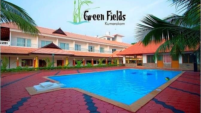Kumarakom pool nd resort view Renai Green Fields Kumarakom Resort