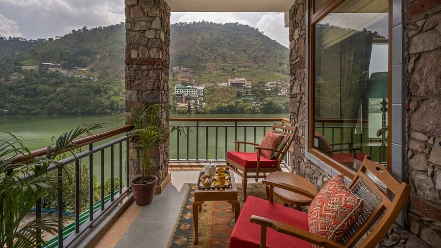  A beautiful private sit-out overlooking the Bhimtal Lake 