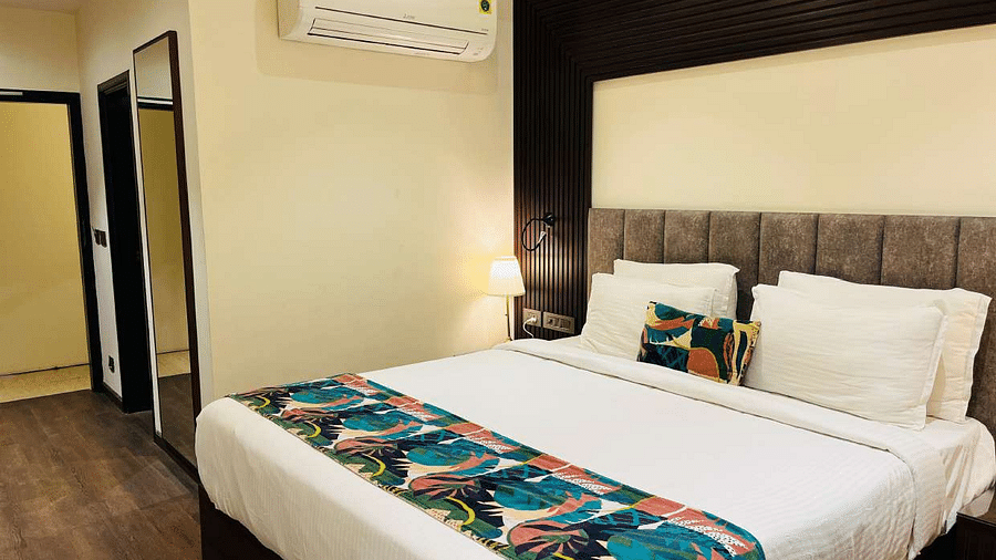 comfort oom with king sized bed at Aura Boutique Hotel, Udaipur 