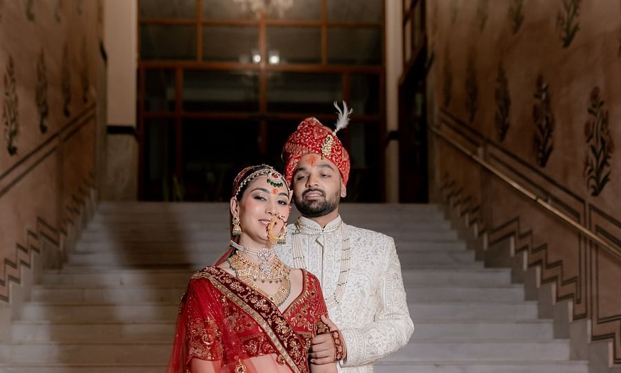Wedding Shoot - Royal Staircase- Destintation Wedding in Jaipur - Hotel Umaid Palace 5