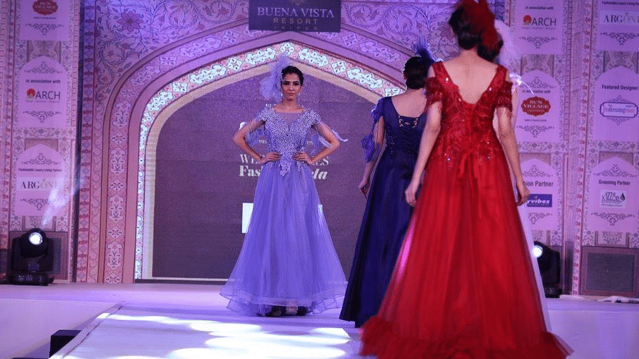 models walking the fashion ramp - Buena Vista Luxury Garden Spa Resort 1